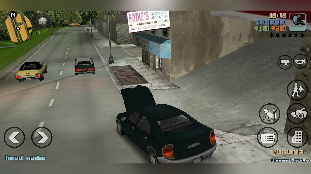 GTA SA Buttons for GTA III Android V2 / GTA 3 (iOS, Android)