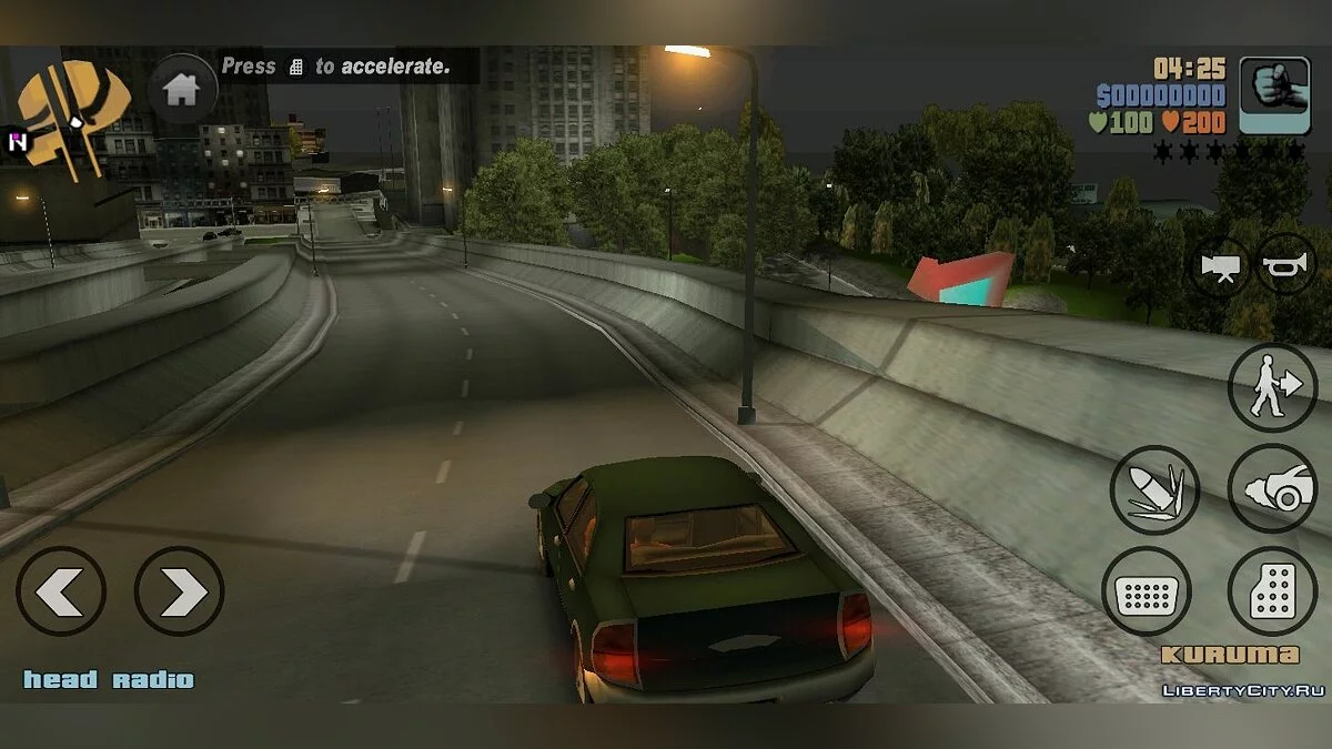 GTA SA Buttons for GTA III Android V2 / GTA 3 (iOS, Android)