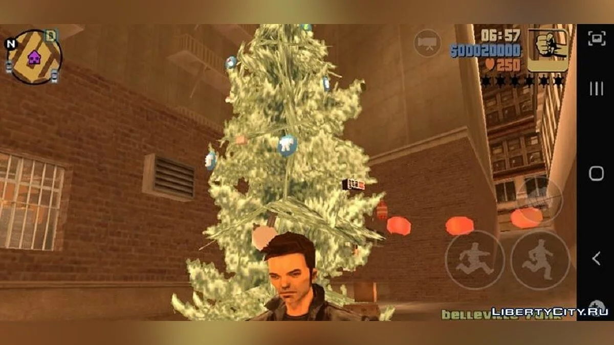 Рождественские елки / GTA 3 (iOS, Android)