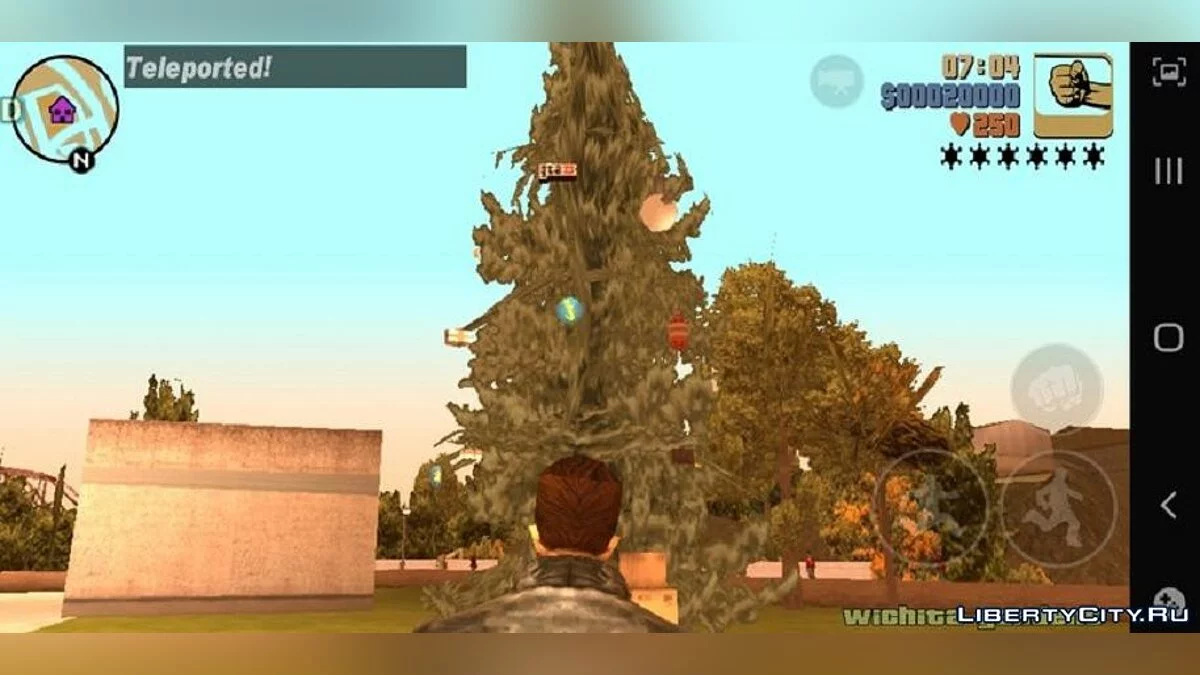 Рождественские елки / GTA 3 (iOS, Android)