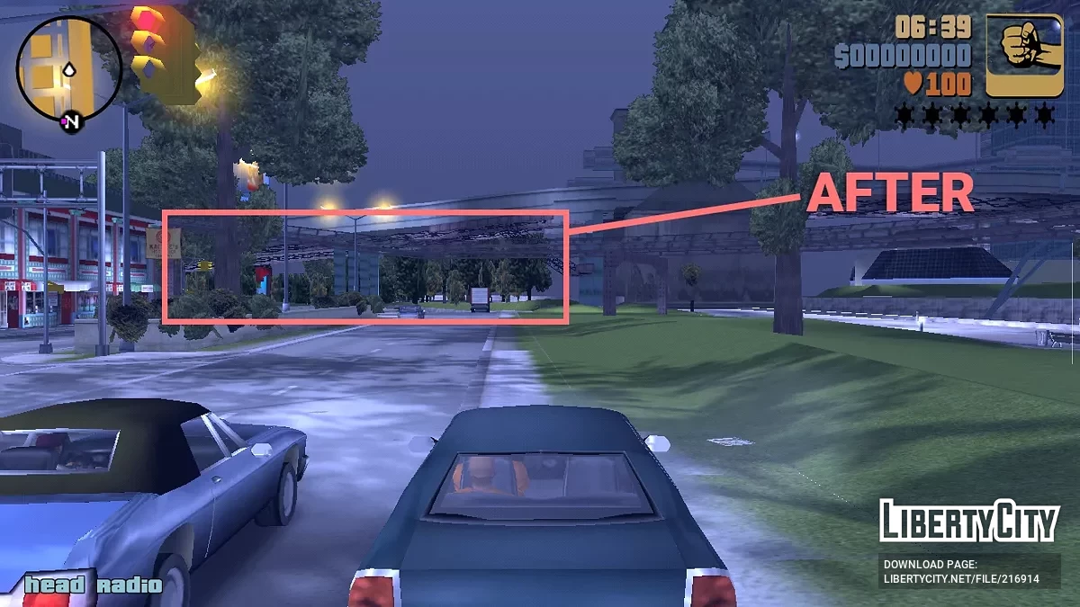 Фикс синих деревьев / GTA 3 (iOS, Android)