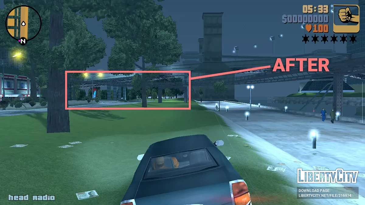 Фикс синих деревьев / GTA 3 (iOS, Android)