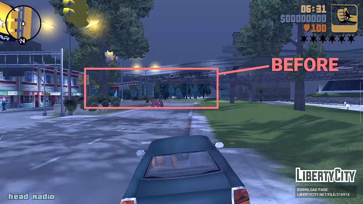 Фикс синих деревьев / GTA 3 (iOS, Android)