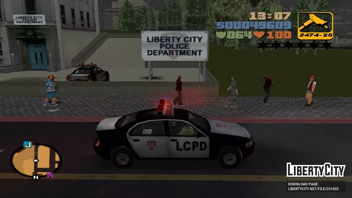 Полицейская машина и Такси / GTA 3 (iOS, Android)