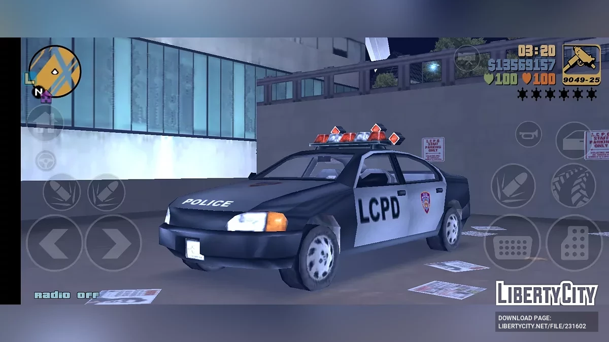 Полицейская машина и Такси / GTA 3 (iOS, Android)
