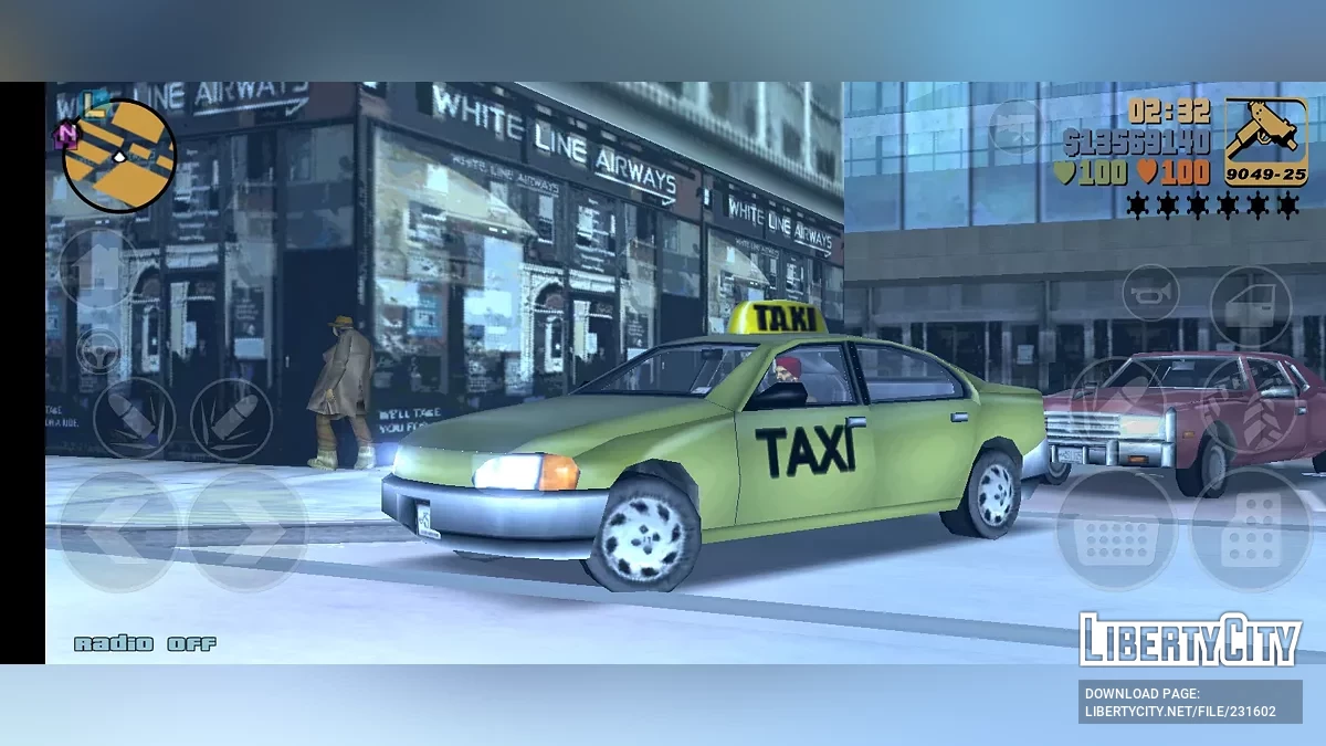 Полицейская машина и Такси / GTA 3 (iOS, Android)