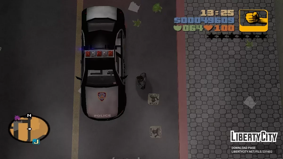 Полицейская машина и Такси / GTA 3 (iOS, Android)