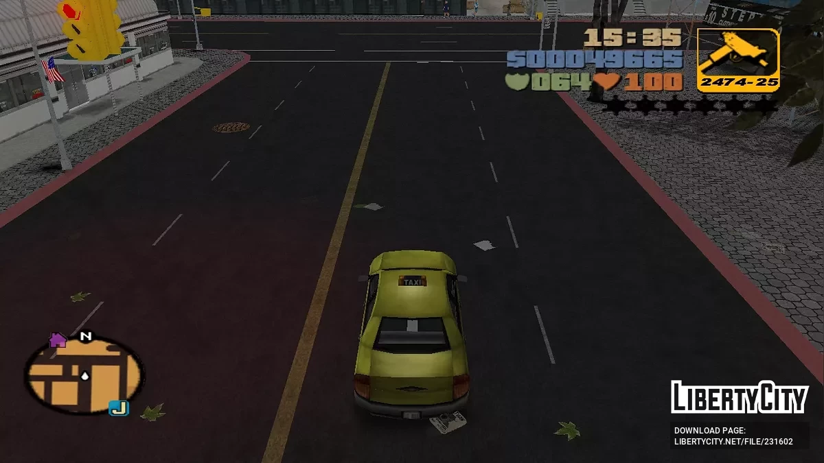 Полицейская машина и Такси / GTA 3 (iOS, Android)