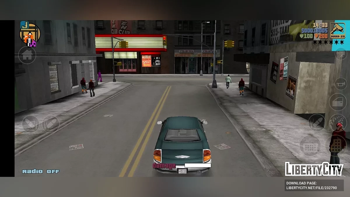 Исправление для широкоформатного экрана / GTA 3 (iOS, Android)