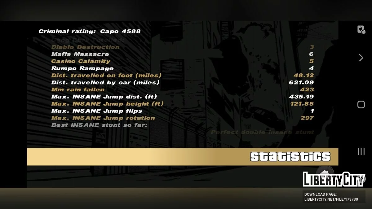 Сохранение на 100% с тюремной робой / GTA 3 (iOS, Android)