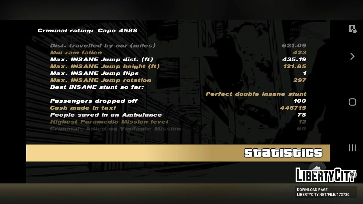 Сохранение на 100% с тюремной робой / GTA 3 (iOS, Android)