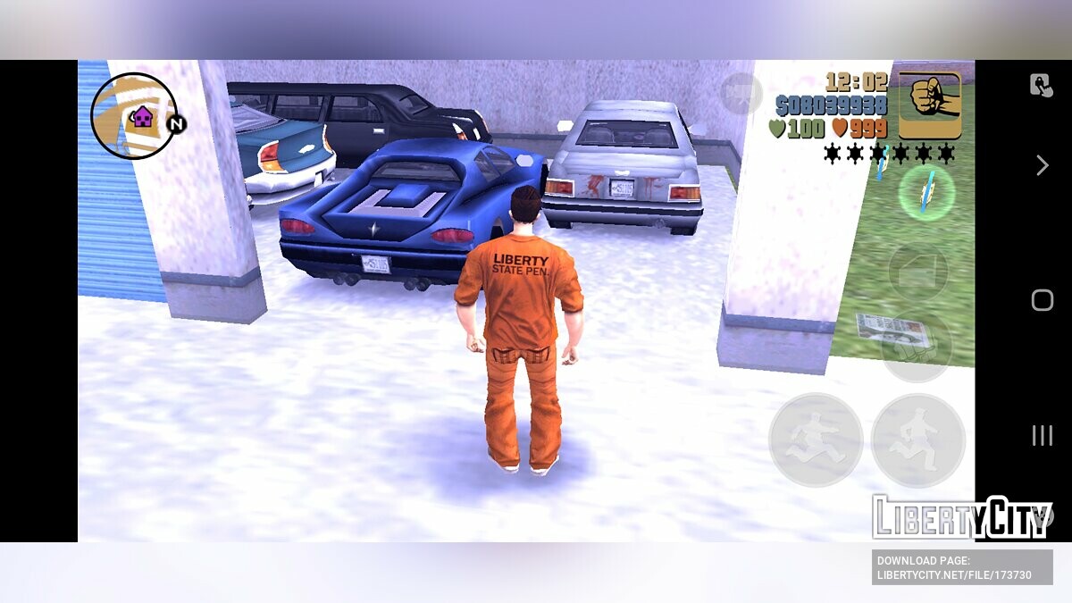 Скачать Сохранение на 100% с тюремной робой для GTA 3 (iOS, Android)