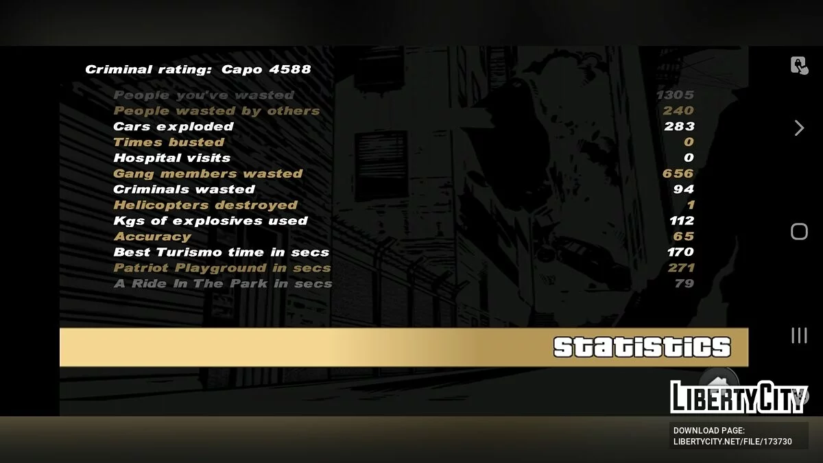 Сохранение на 100% с тюремной робой / GTA 3 (iOS, Android)