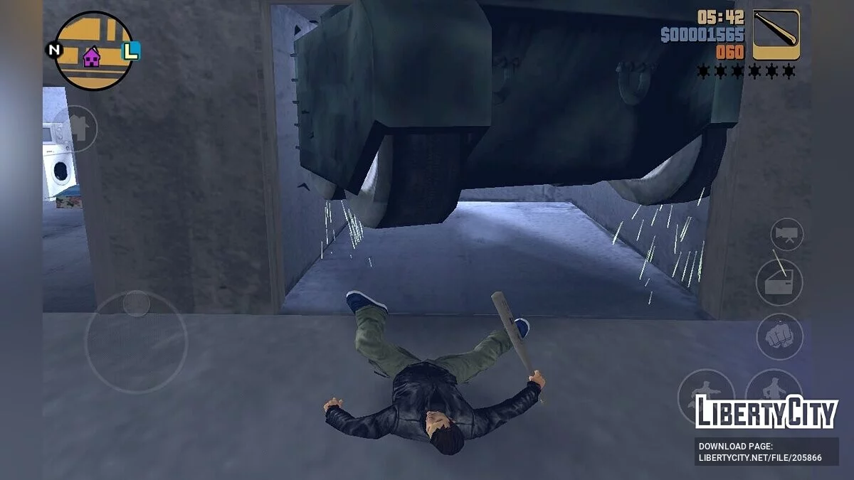 Сохранение с танком в гараже Портленда / GTA 3 (iOS, Android)