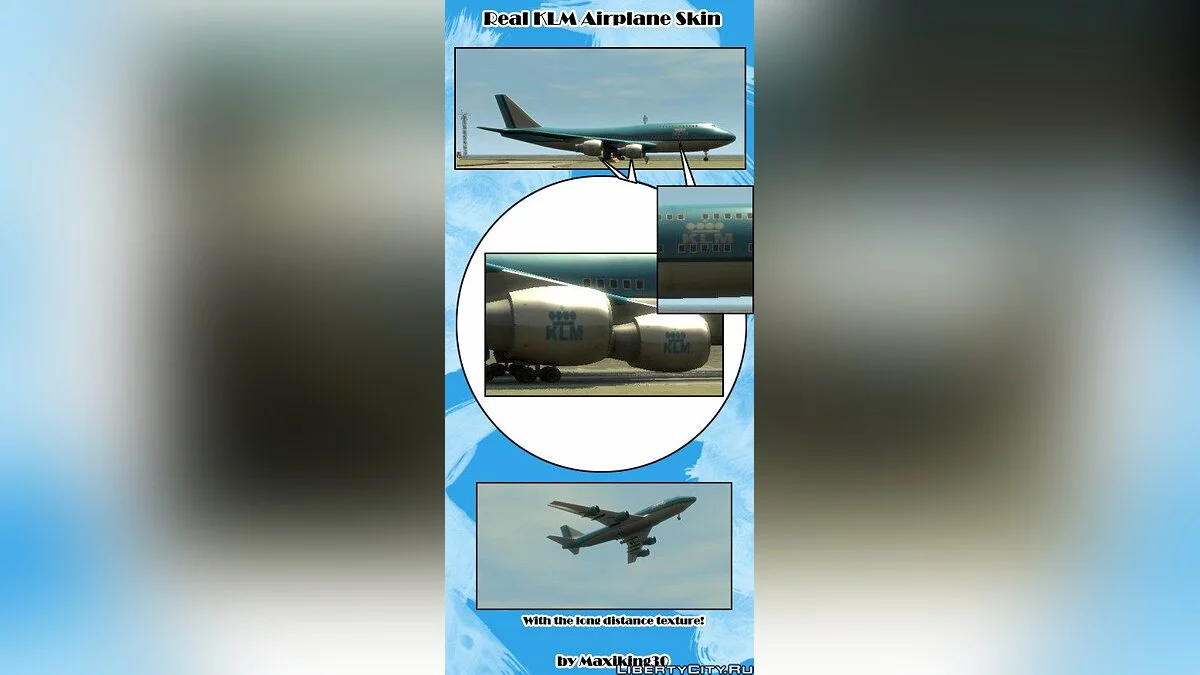 Real KLM Airplane Skin / GTA 4
