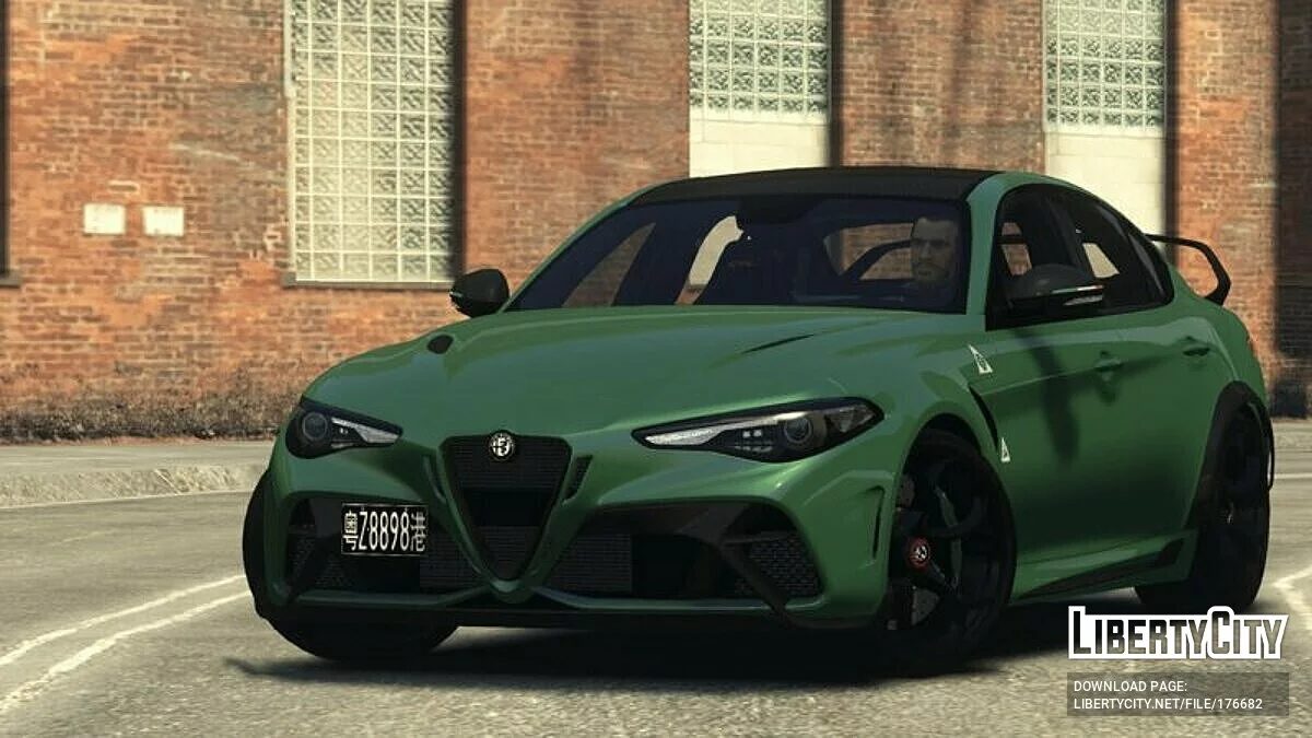 Alfa Romeo Giulia GTAm Chinese License Plate 2021 / GTA 4