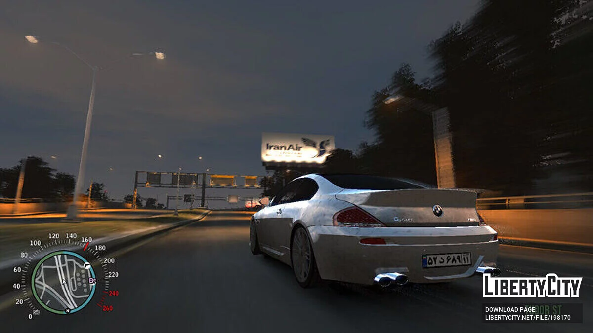 BMW M6 Iran License plate / GTA 4