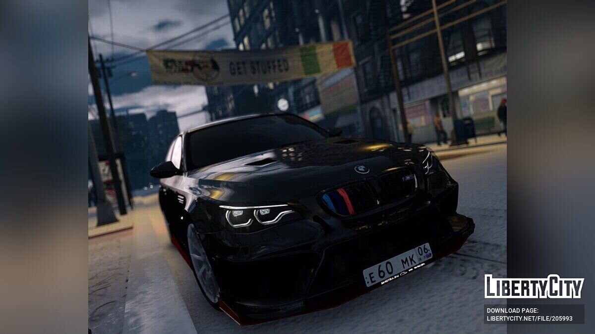 Скачать BMW M5 E60 для GTA 4