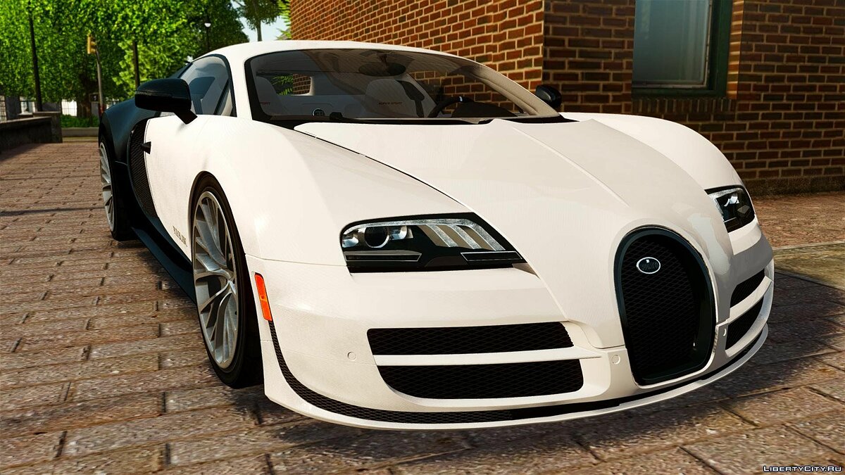 Скачать Bugatti Veyron 16.4 Super Sport 2011 PUR BLANC [EPM] для GTA 4