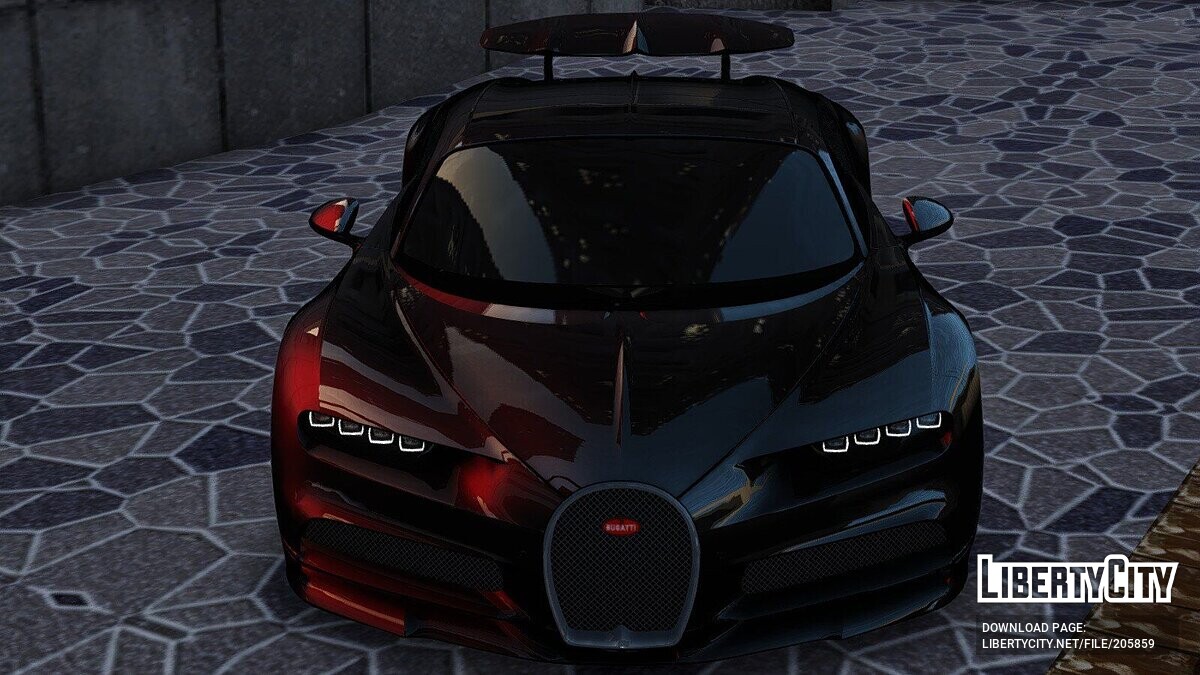 Скачать Bugatti Chiron 2017 для GTA 4