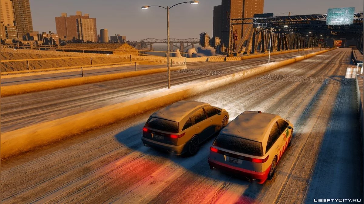 Пак заснеженных машин из Winter Liberty / GTA 4