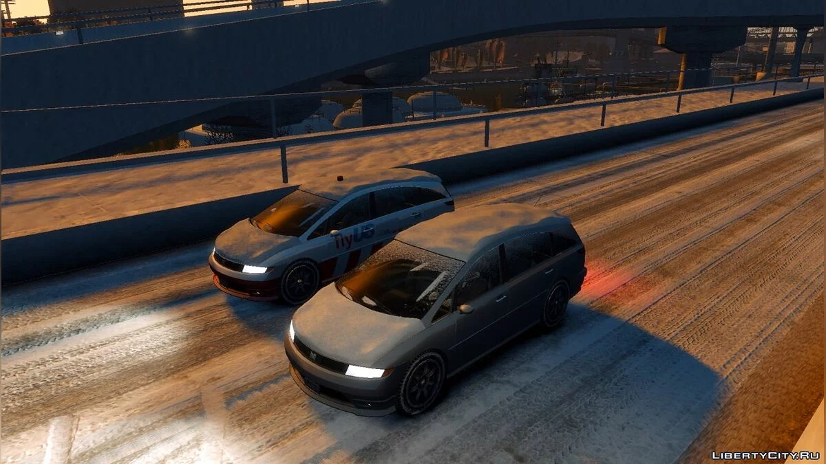 Пак заснеженных машин из Winter Liberty / GTA 4
