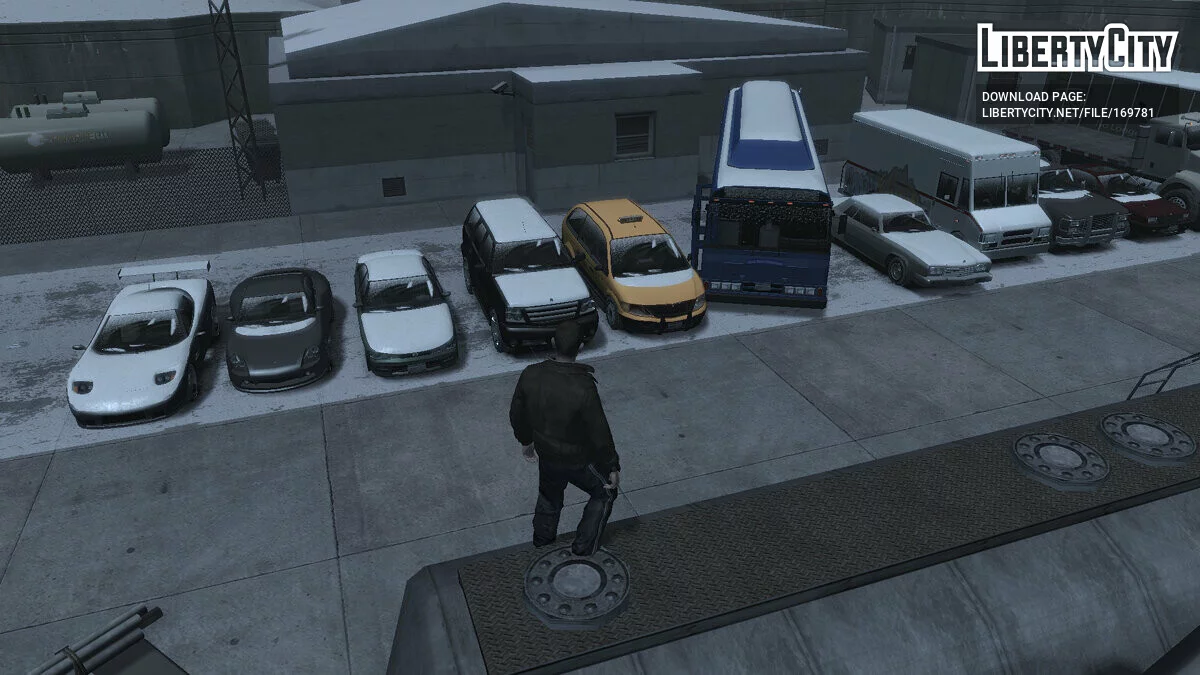 Машины со снегом на кузове / GTA 4