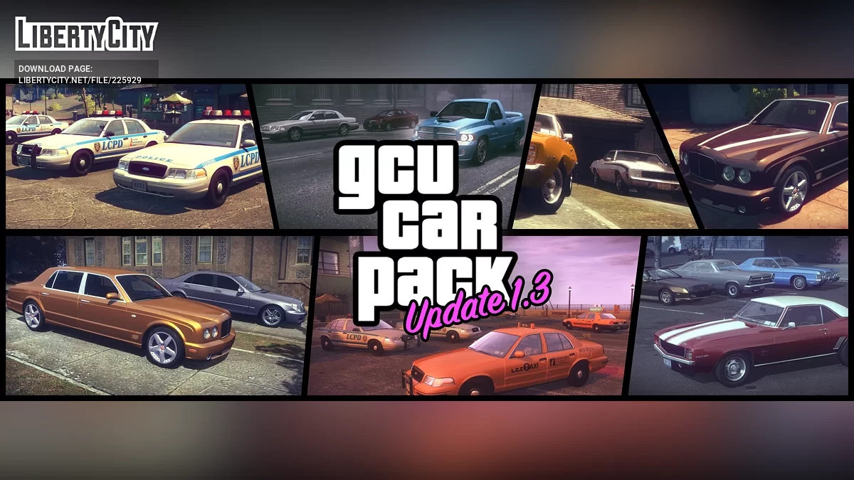 GCU Car Pack v1.3 / GTA 4