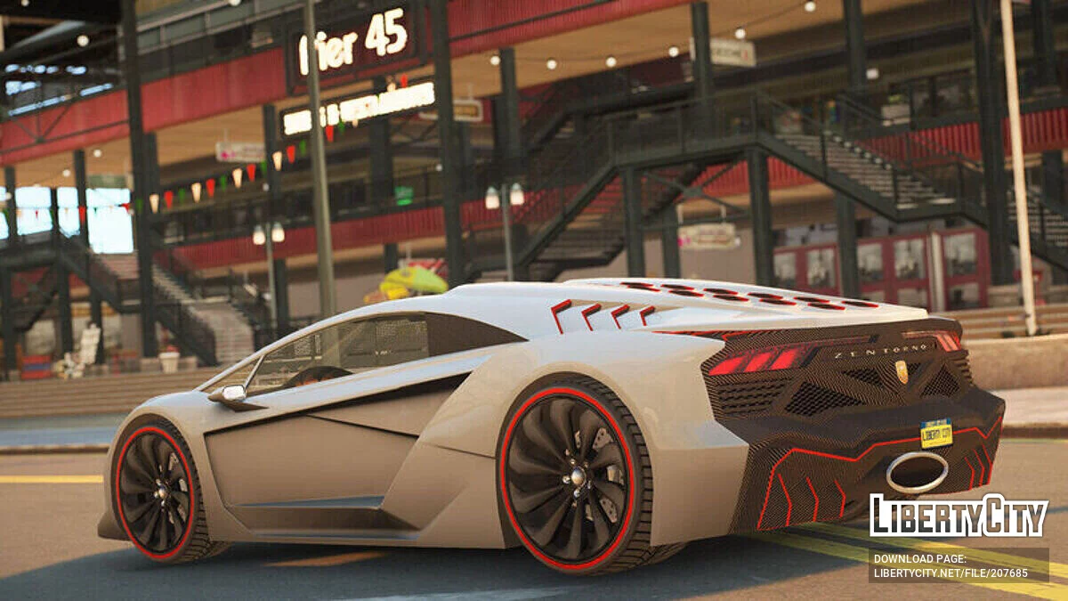 Pegassi Zentorno [Moving Steering Wheel | LQ Interior] / GTA 4