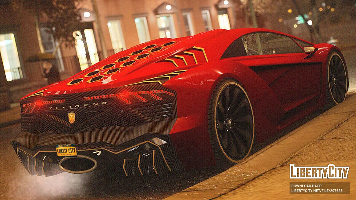 Pegassi Zentorno [Moving Steering Wheel | LQ Interior] / GTA 4