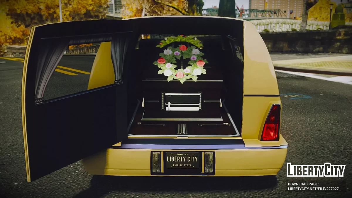 Chariot Romero Hearse [Addon / Moving Steering Wheel / HQ] / GTA 4