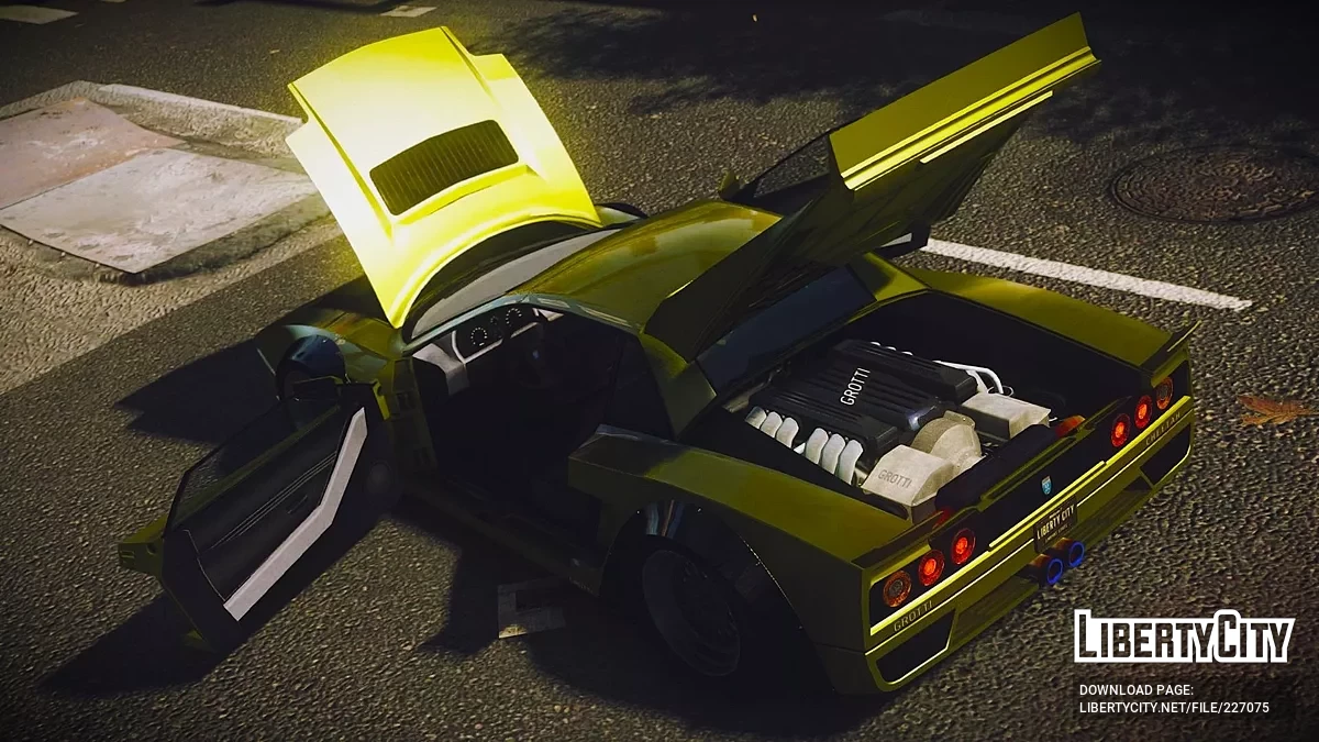 Grotti LSCM Cheetah Classic [Addon / Moving Steering Wheel / 1 Liveries / LQ] / GTA 4