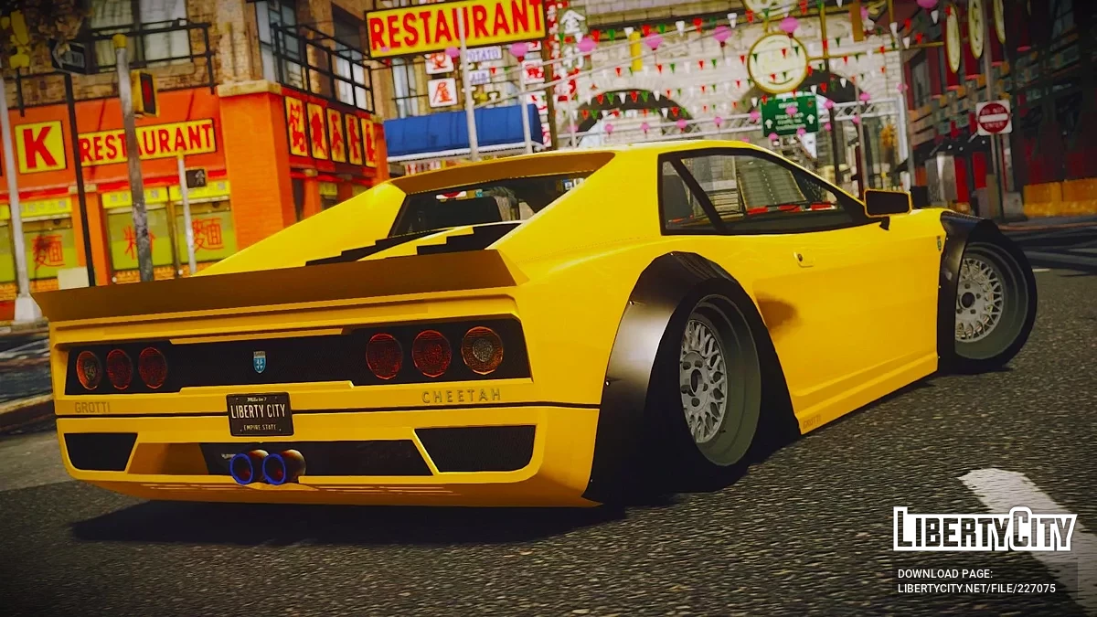 Grotti LSCM Cheetah Classic [Addon / Moving Steering Wheel / 1 Liveries / LQ] / GTA 4