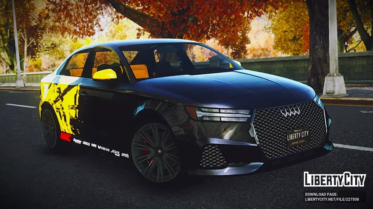 Obey Tailgater S [Addon  Moving Steering Wheel  15 Liveries  LQ] / GTA 4