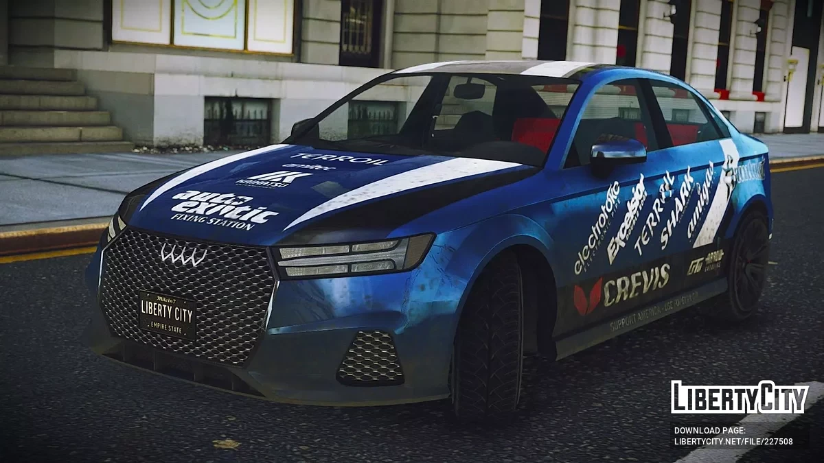 Obey Tailgater S [Addon  Moving Steering Wheel  15 Liveries  LQ] / GTA 4