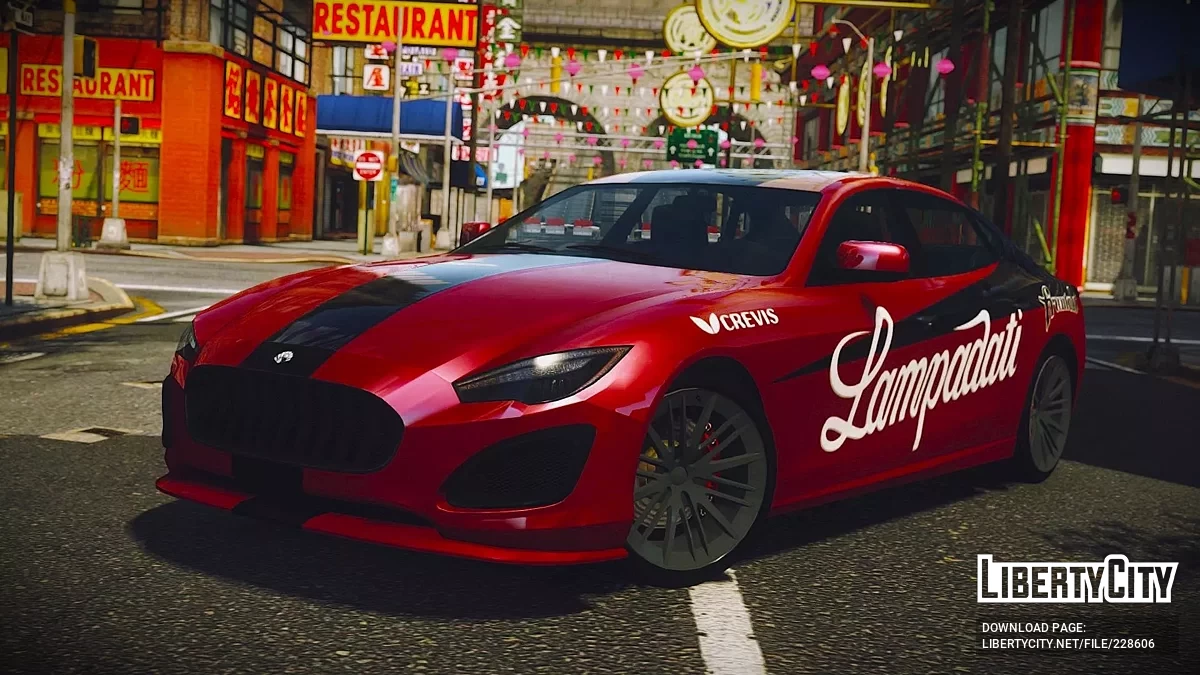 Lampadati Cinquemila [Addon / Moving Steering Wheel / 10 Liveries / LQ] / GTA 4