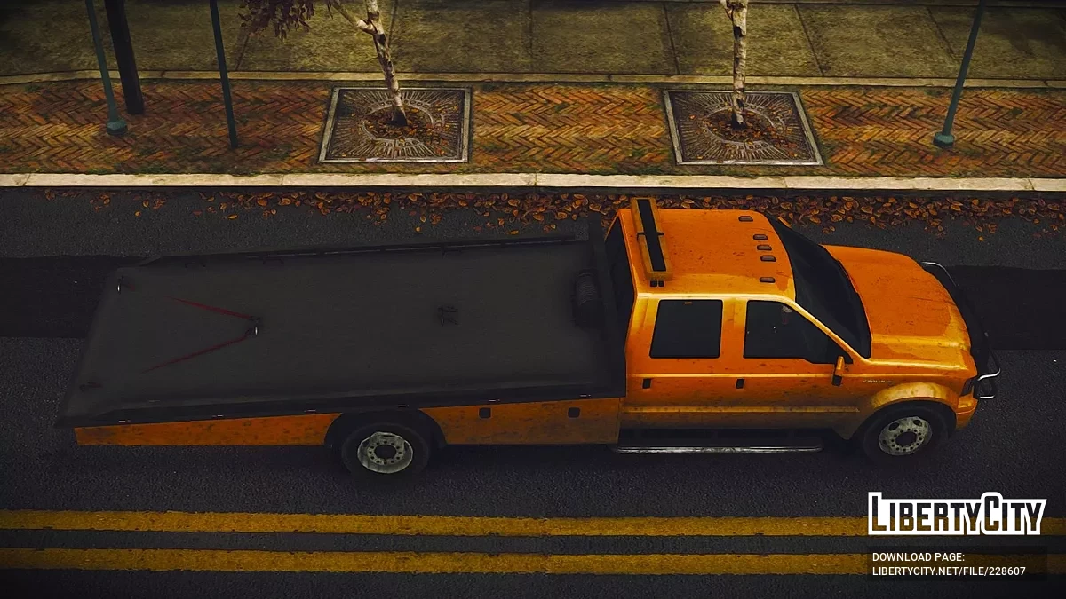 Vapid Sadler LSPD Ramp Truck [Addon / Moving Steering Wheel / 2 Liveries / LQ] / GTA 4