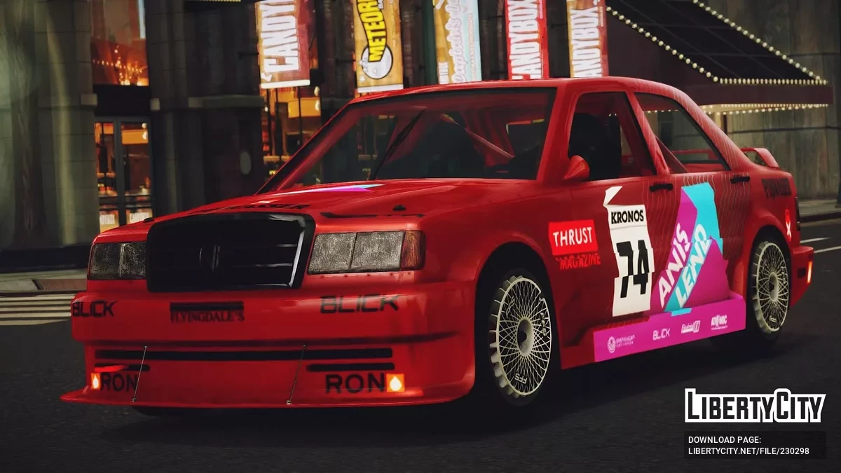 Benefactor Spritzer DTM [Addon / Moving Steering Wheel / 8 Liveries] / GTA 4