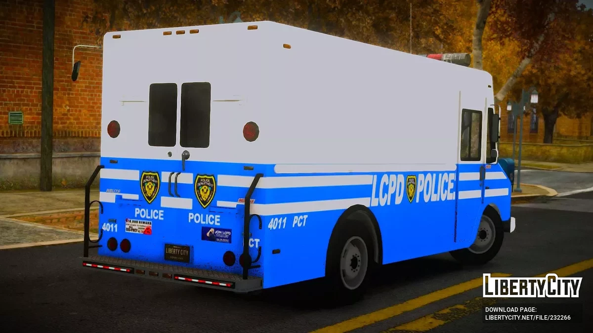 LCPD Brute Boxville Retro [Addon / 4 Liveries] / GTA 4