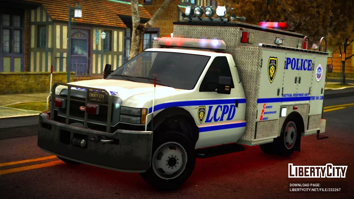 LCPD Vapid Sadler Tactical Unit [Addon / Moving Steering Wheel / 4 Liveries] / GTA 4