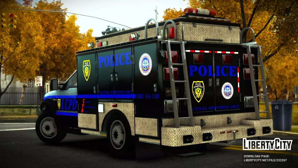 LCPD Vapid Sadler Tactical Unit [Addon / Moving Steering Wheel / 4 Liveries] / GTA 4