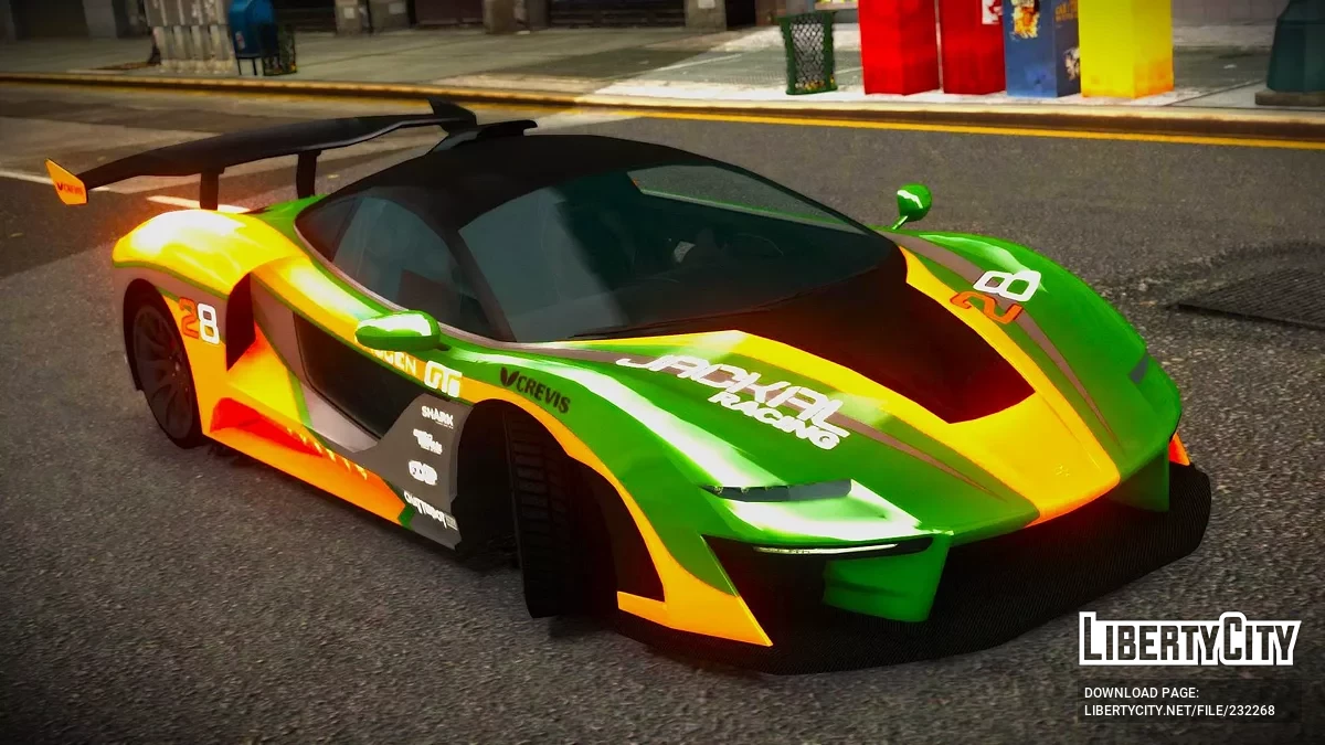 Progen Emerus [Addon / Moving Steering Wheel / 10 Liveries / LQ] / GTA 4