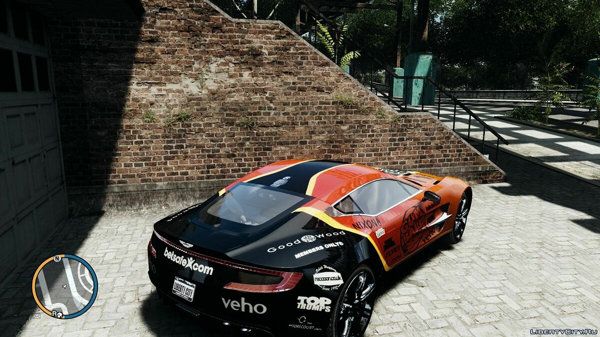 Скачать 2010 Aston Martin One-77 Gumball 3000 Paintjob для GTA 4