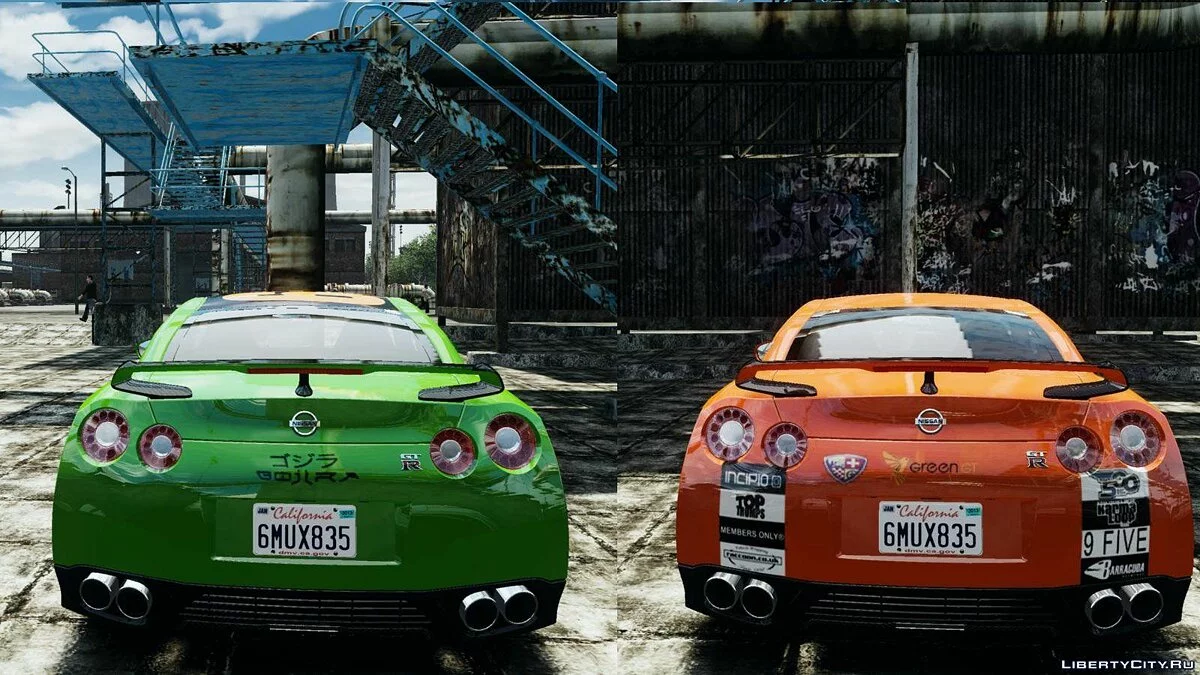 2012 Nissan GT-R Black Edition Gumball 3000 Paintjob / GTA 4