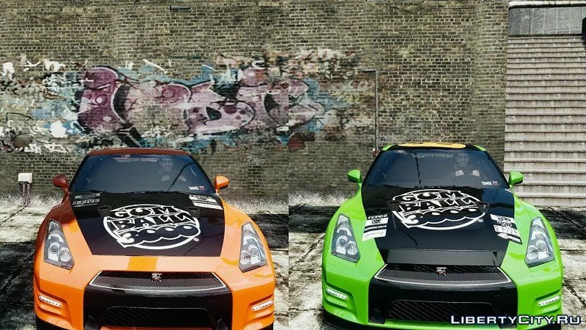 2012 Nissan GT-R Black Edition Gumball 3000 Paintjob / GTA 4