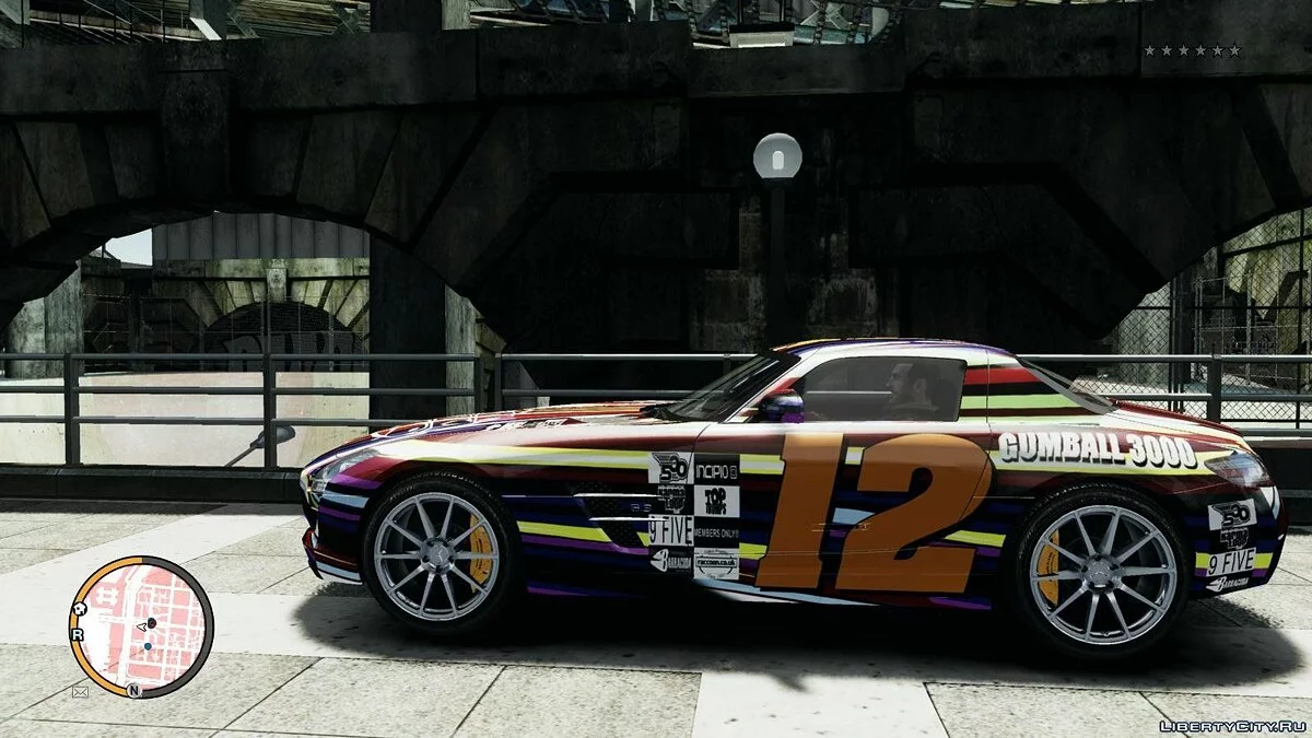 2011 Mercedes-Benz SLS Gumball 3000 Paintjobs (4) / GTA 4