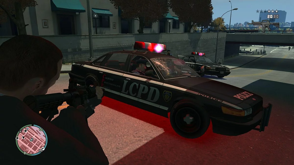 Новые цвета на полицейских машинах / GTA 4