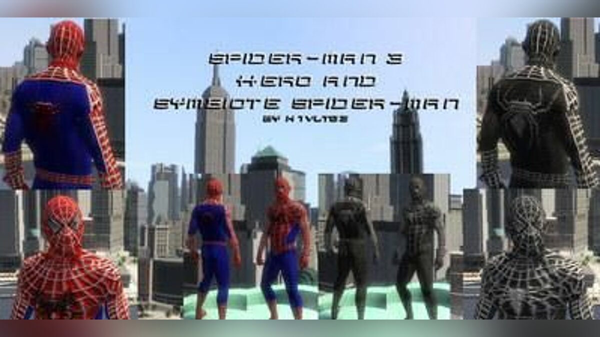 Скачать Spider-Man 3 Suits V2 w/3D Webbing для GTA 4