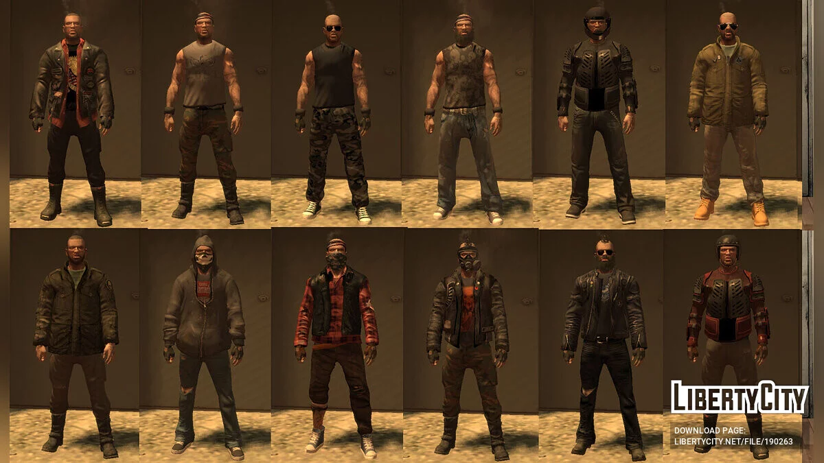 Большая коллекция одежды для Джонни Клебица / GTA 4