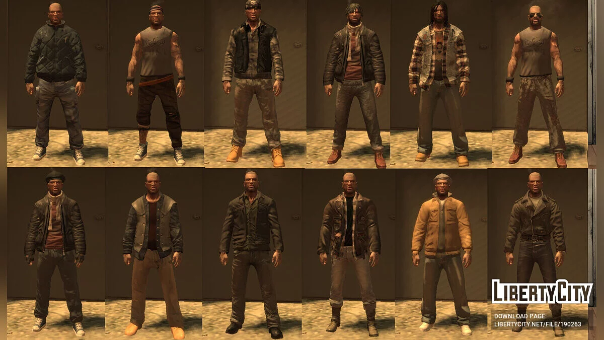 Большая коллекция одежды для Джонни Клебица / GTA 4